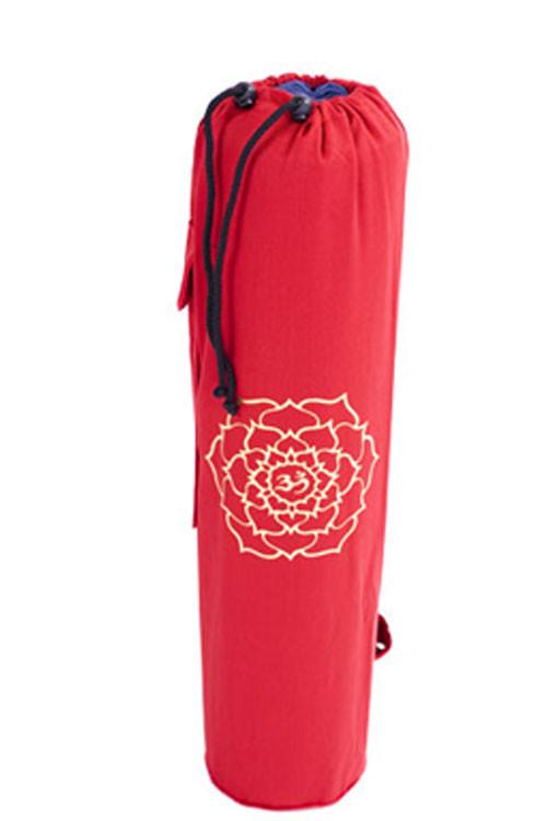Yoga Mat Bag Red Ohm Lotus Foil