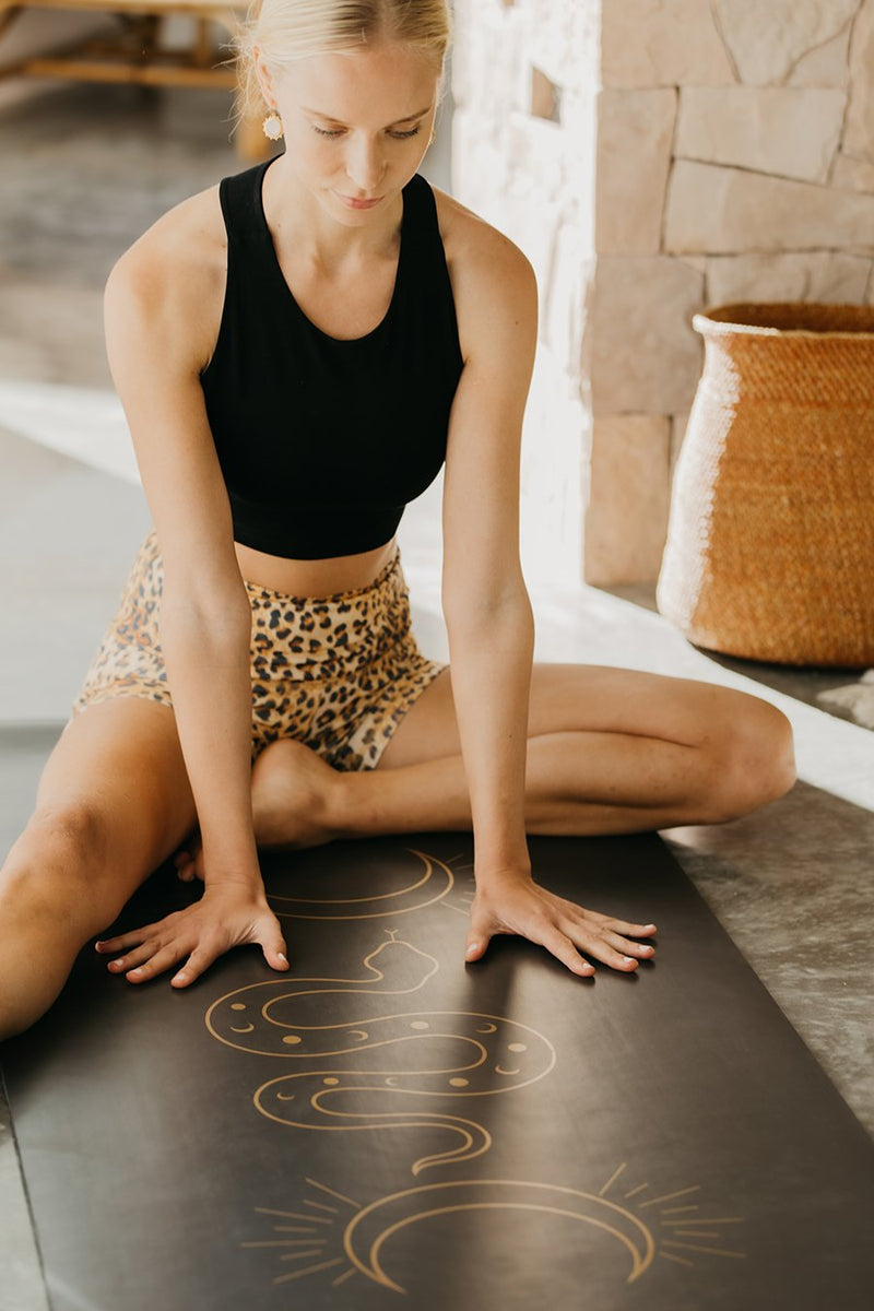 Golden Serpent Yoga Mat