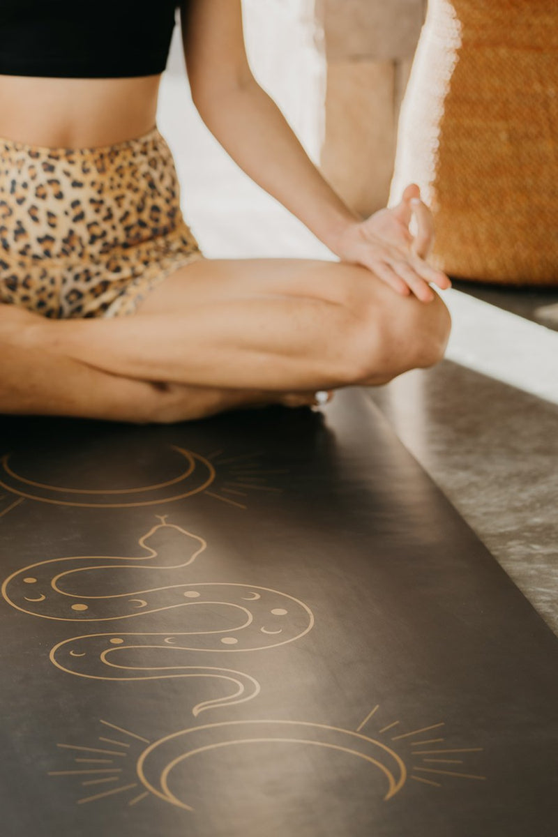 Golden Serpent Yoga Mat