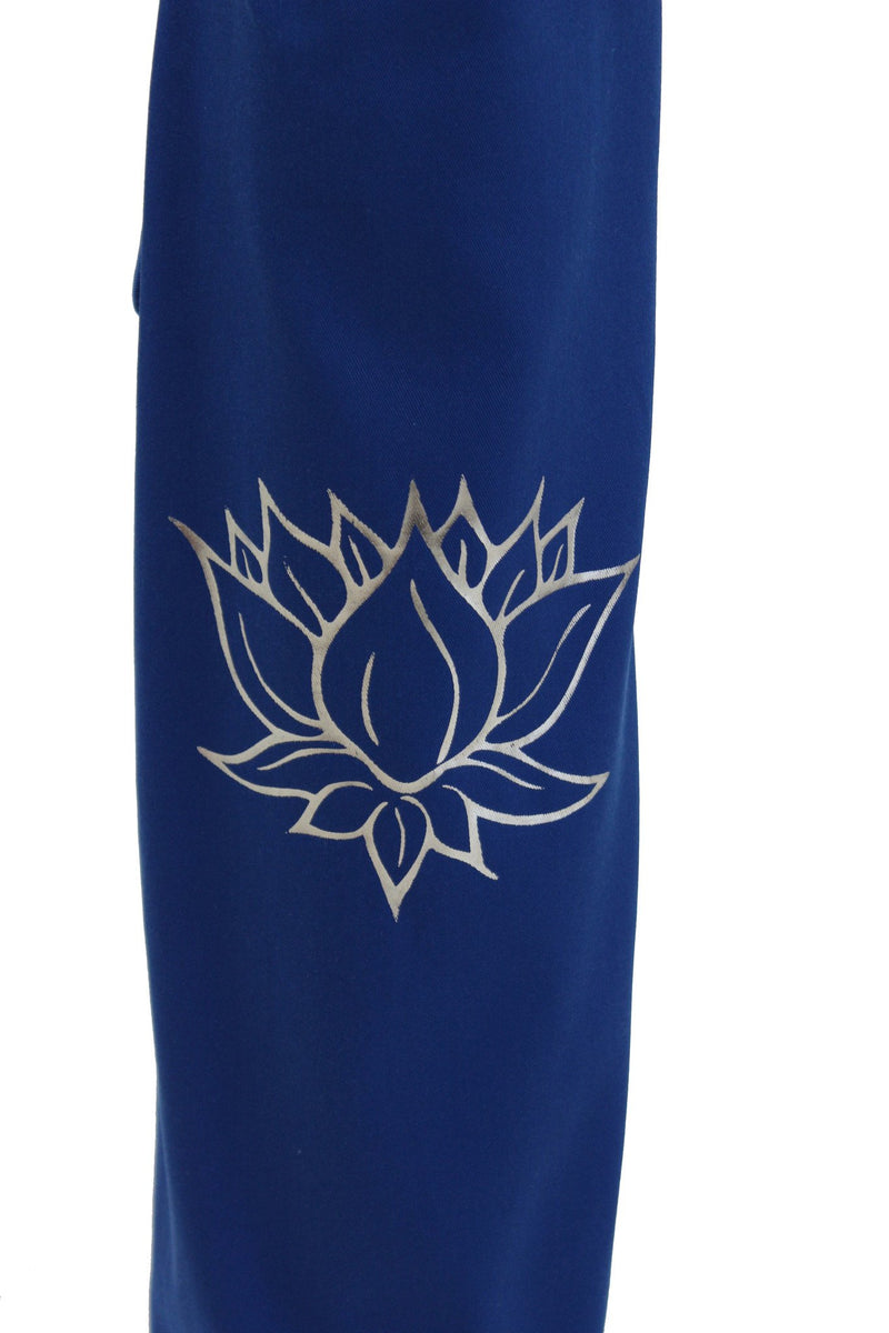 Yoga Mat Bag Navy Lotus Foil