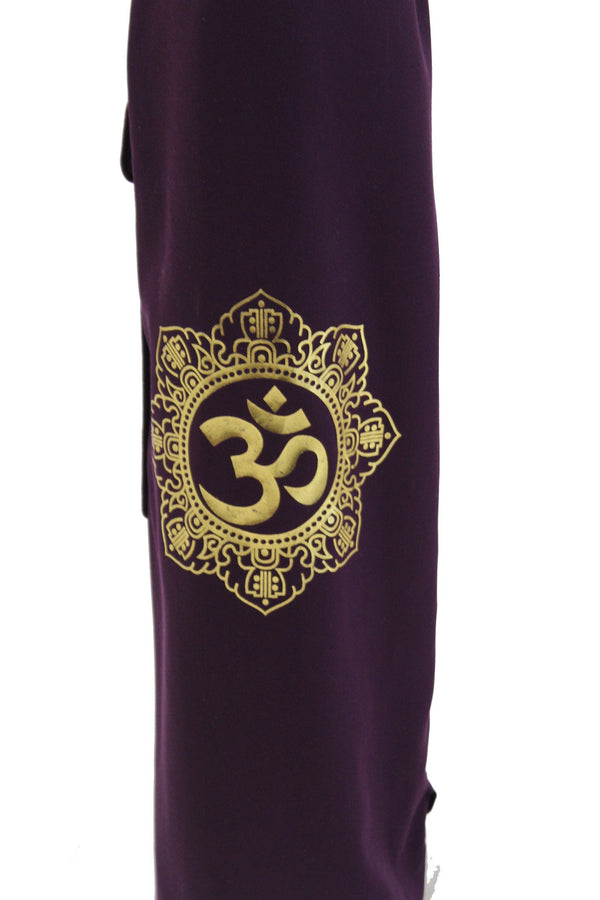 Yoga Mat Bag Purple Shiva Mandala Foil